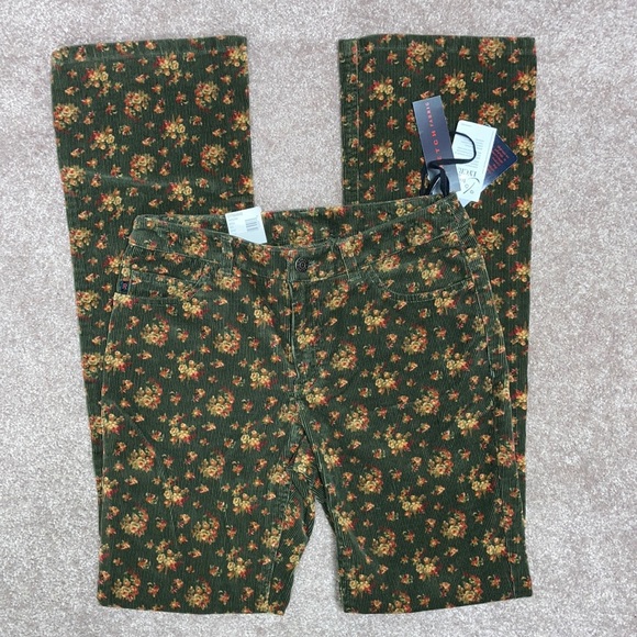 NWT Ralph Lauren moss tapestry cordoroys slim bootleg Jean size 0’